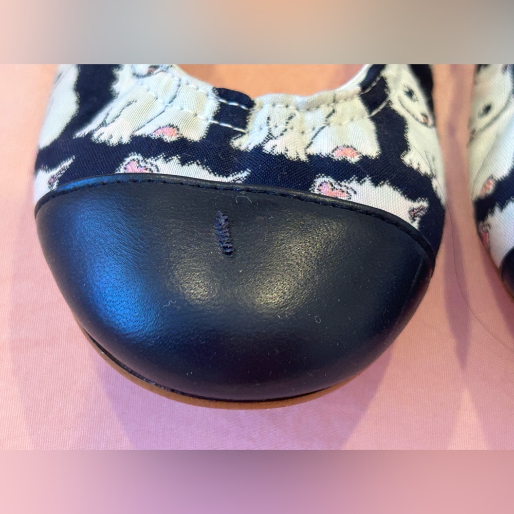 Charabia Paris Black and White Cat Print Flats 🐈‍⬛ - Picture 3 of 10